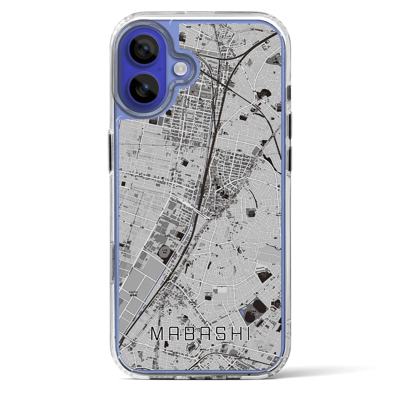 【馬橋(千葉県)】地図柄iPhoneケース(MagSafeタイプ)