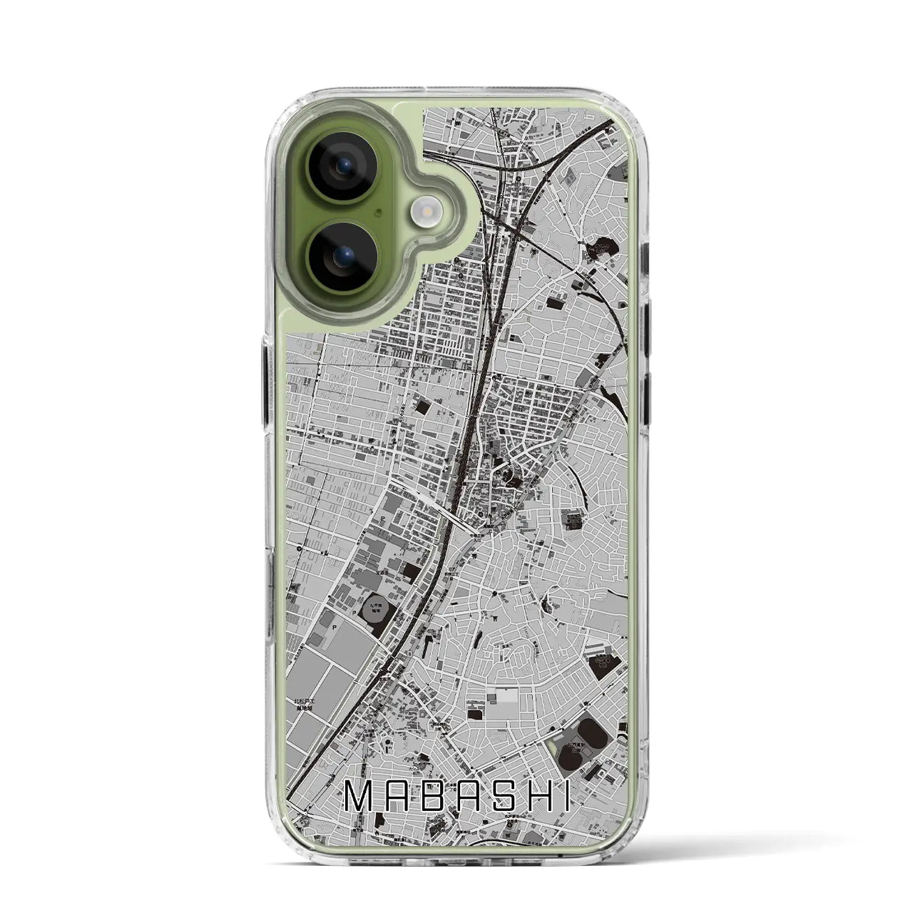 【馬橋(千葉県)】地図柄iPhoneケース(MagSafeタイプ)