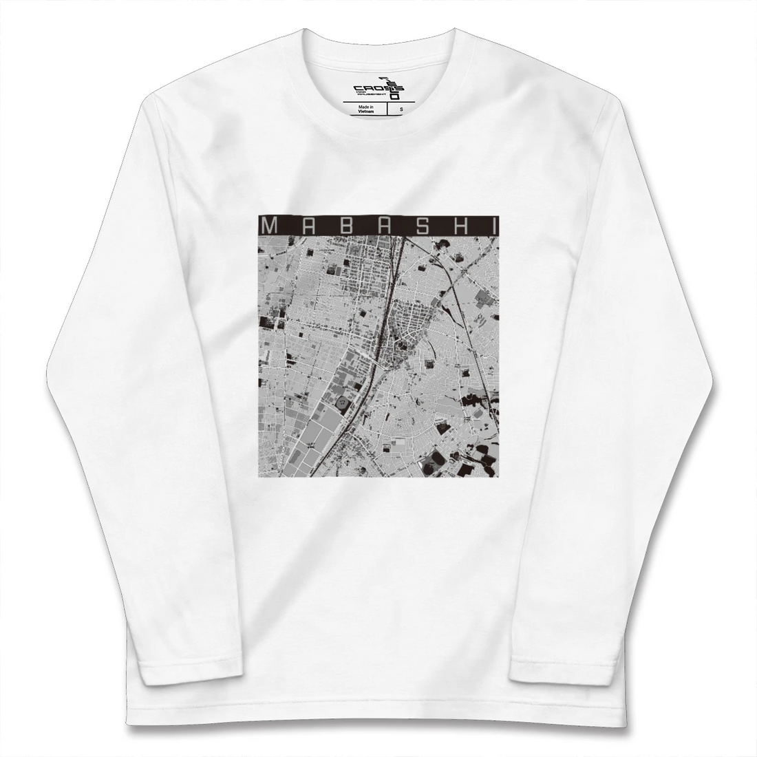 【馬橋(千葉県)】地図柄ロングスリーブTシャツ