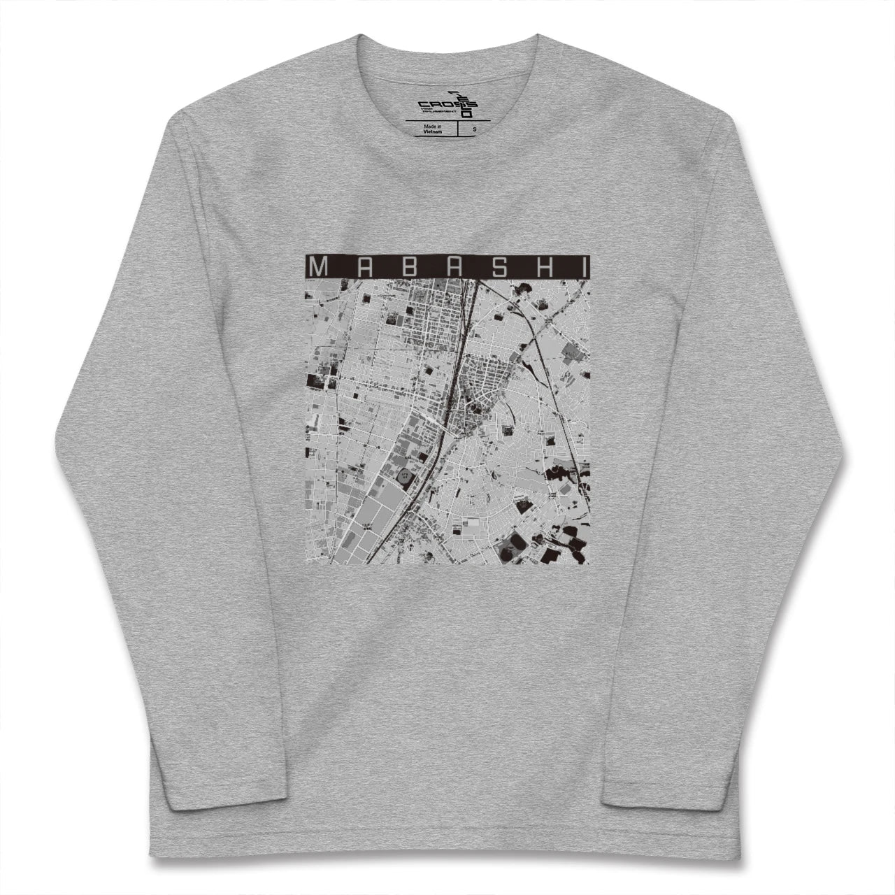 【馬橋(千葉県)】地図柄ロングスリーブTシャツ