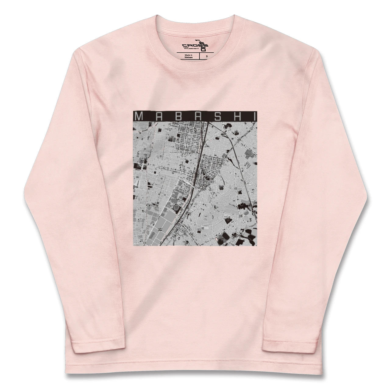 【馬橋(千葉県)】地図柄ロングスリーブTシャツ