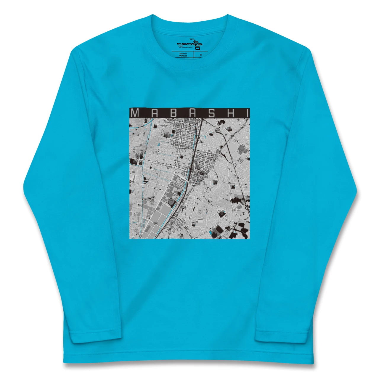 【馬橋(千葉県)】地図柄ロングスリーブTシャツ