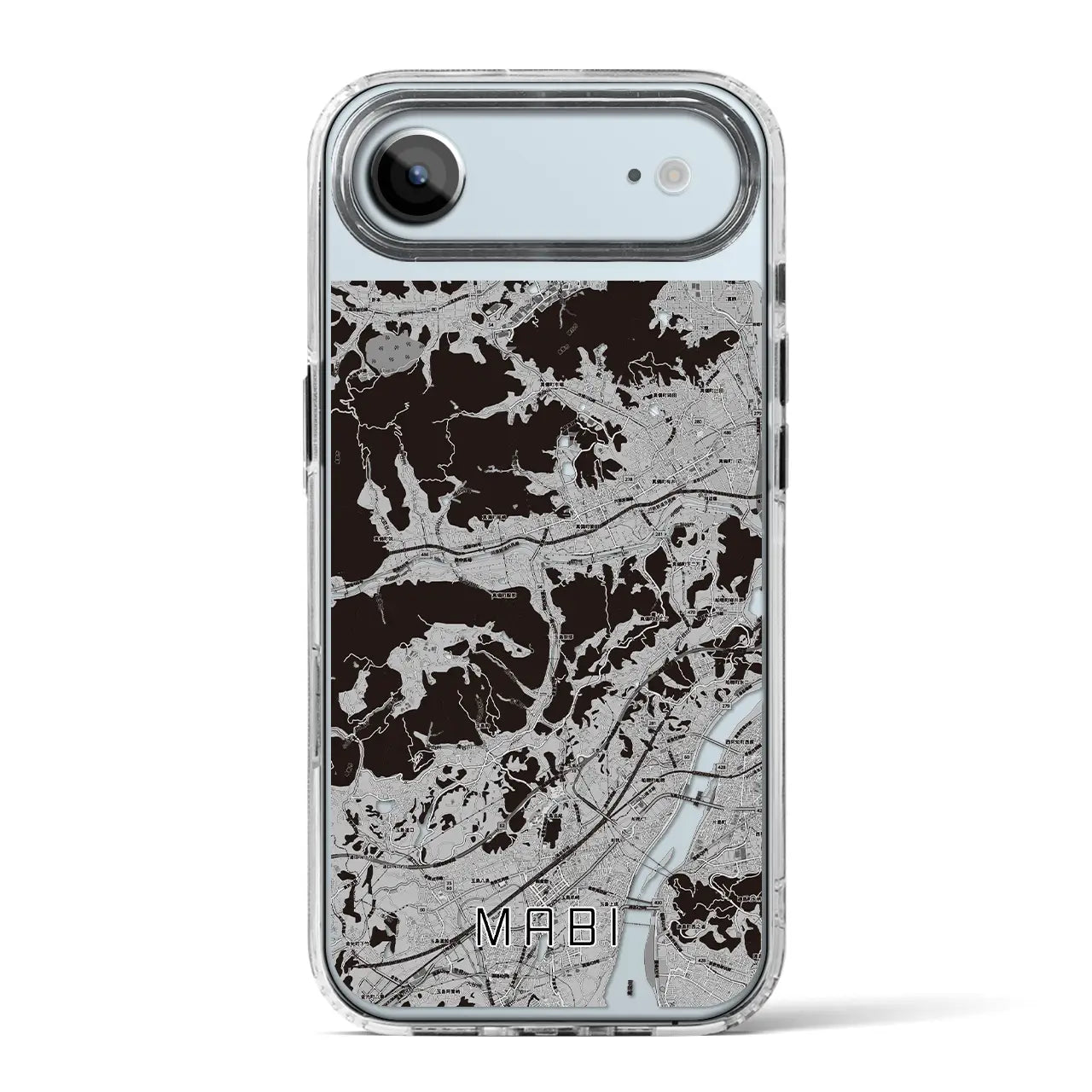 【真備(岡山県)】地図柄iPhoneケース(MagSafeタイプ)