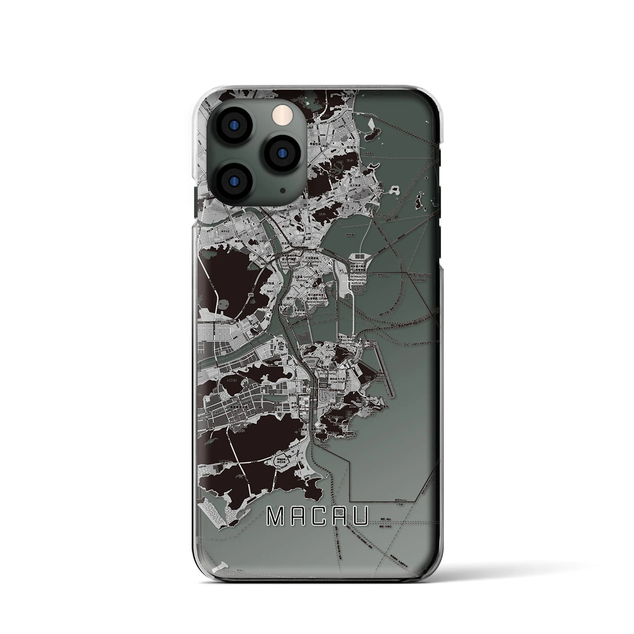 【マカオ(中華人民共和国)】地図柄iPhoneケース(クリアタイプ)