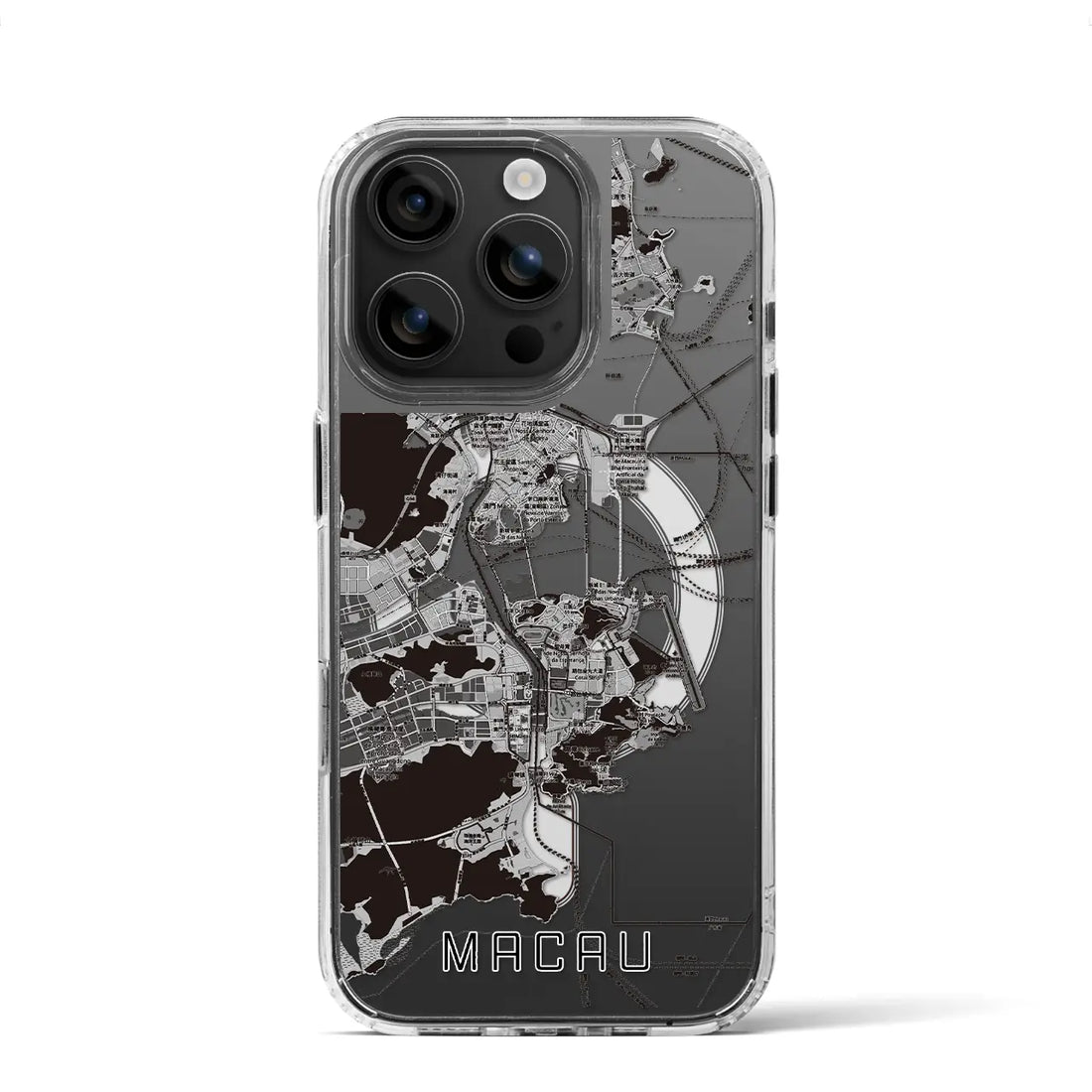 【マカオ(中華人民共和国)】地図柄iPhoneケース(MagSafeタイプ)