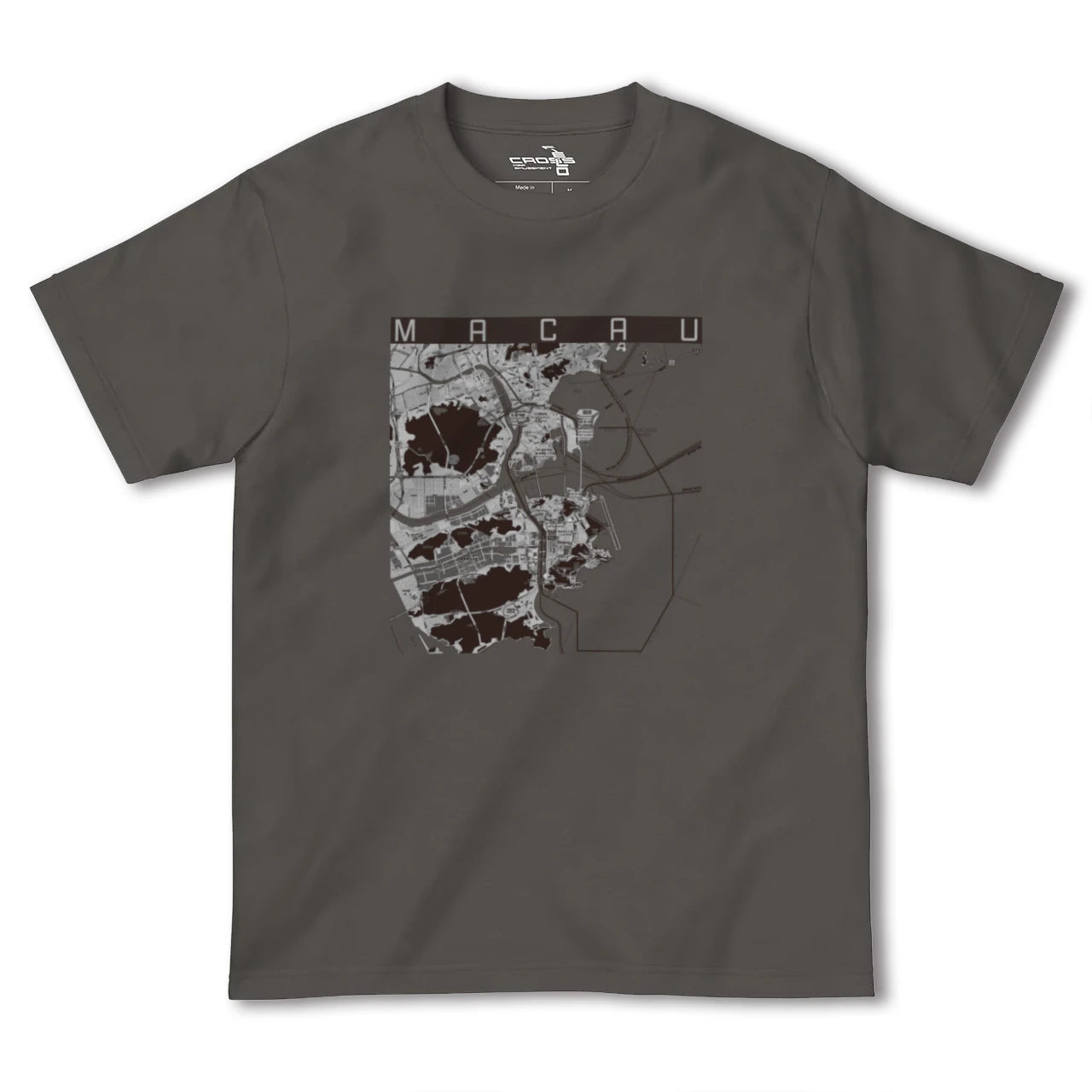 【マカオ(中華人民共和国)】地図柄ヘビーウェイトTシャツ