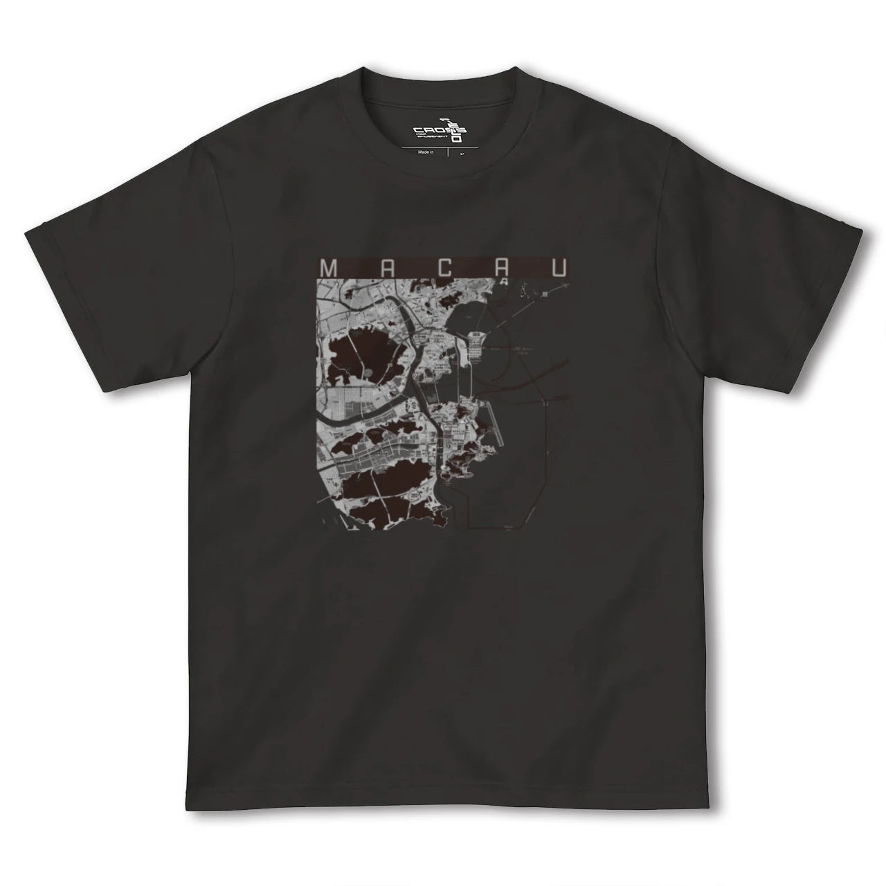 【マカオ(中華人民共和国)】地図柄ヘビーウェイトTシャツ