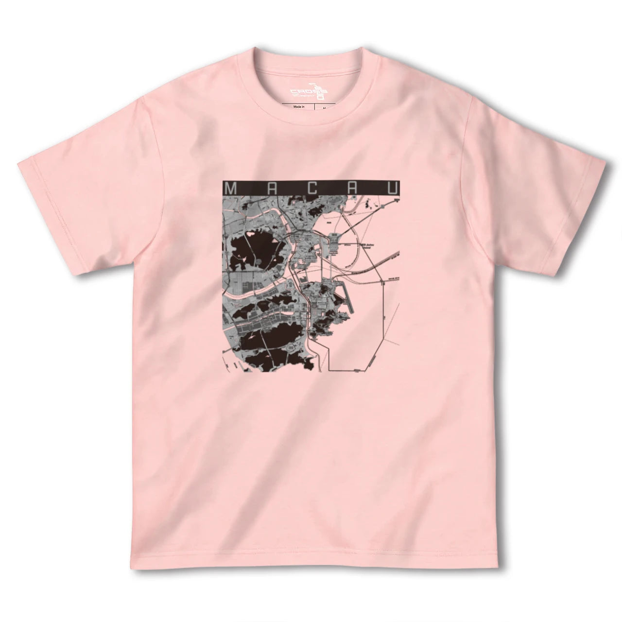 【マカオ(中華人民共和国)】地図柄ヘビーウェイトTシャツ