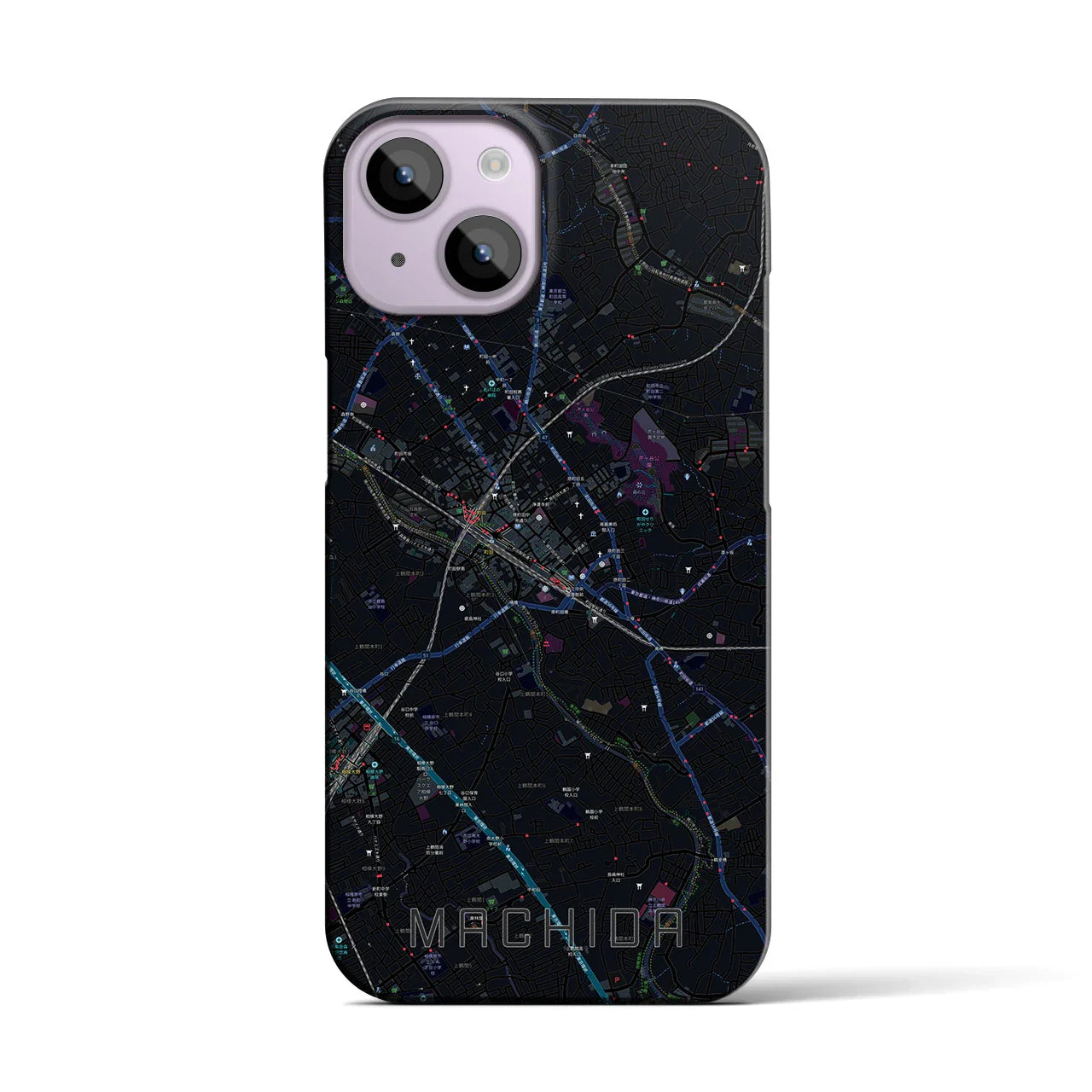 【町田(東京都)】地図柄iPhoneケース(バックカバータイプ)