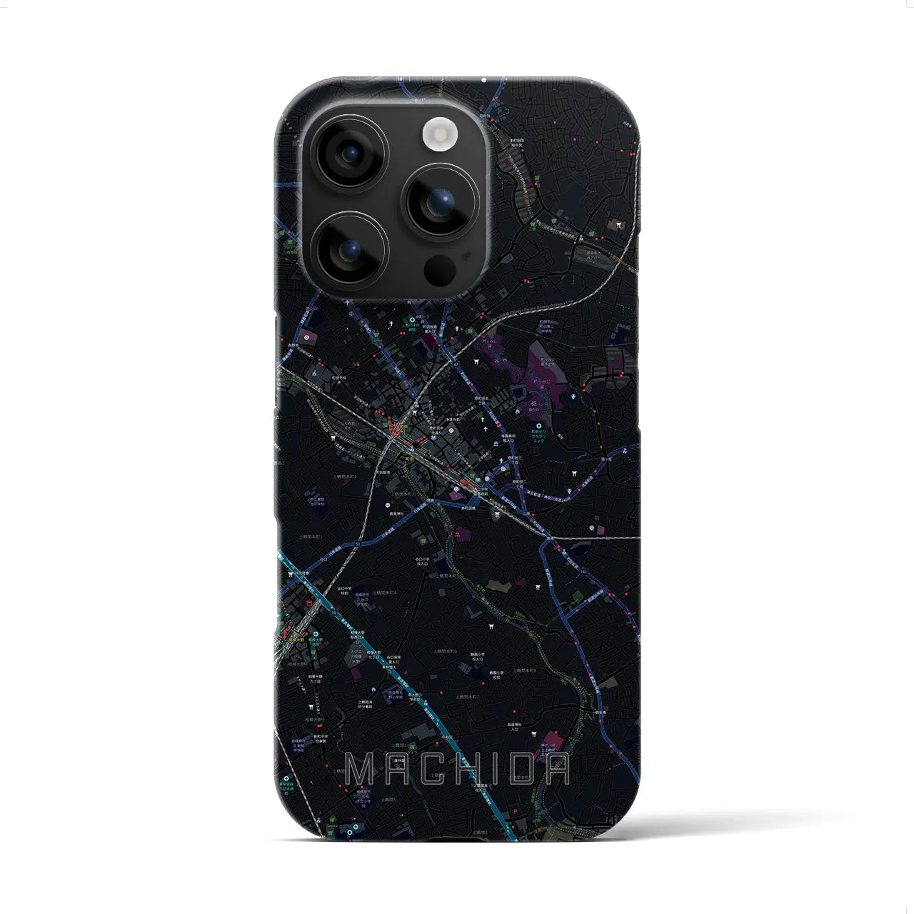 【町田(東京都)】地図柄iPhoneケース(バックカバータイプ)