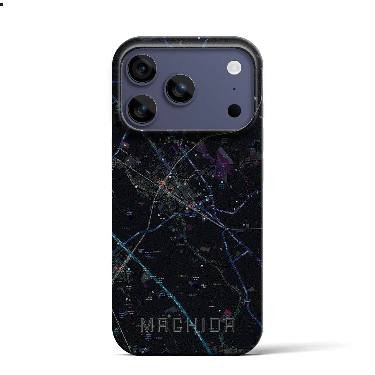 【町田(東京都)】地図柄iPhoneケース(バックカバータイプ)