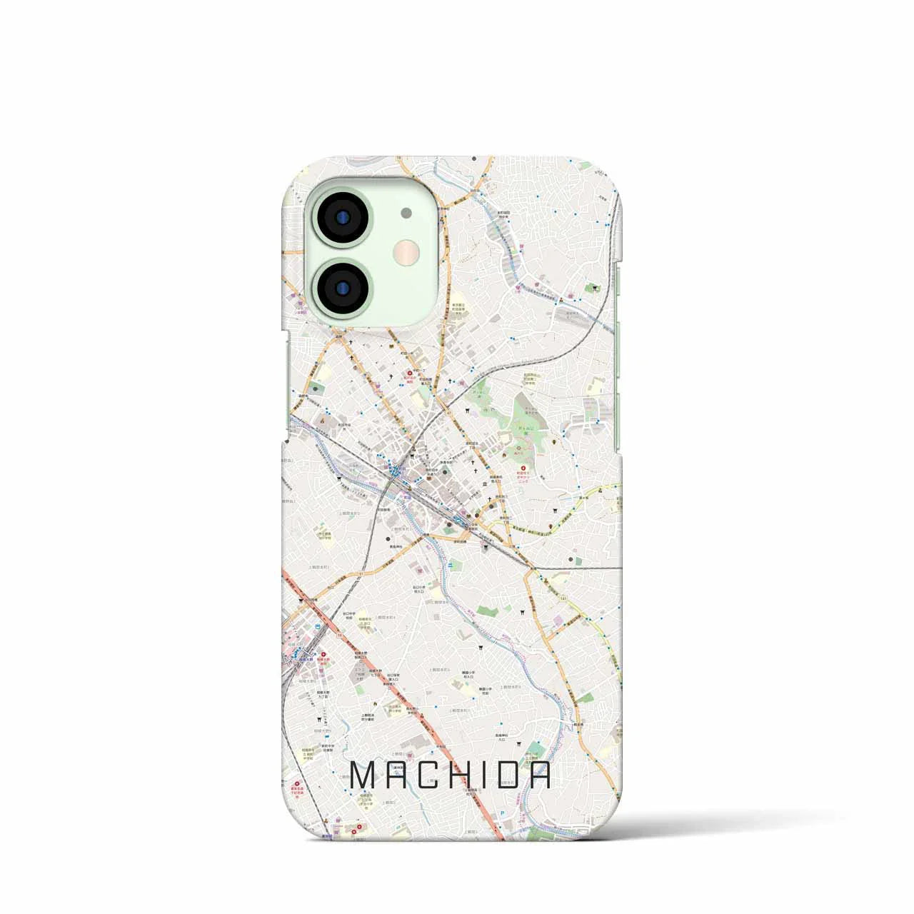 【町田(東京都)】地図柄iPhoneケース(バックカバータイプ)