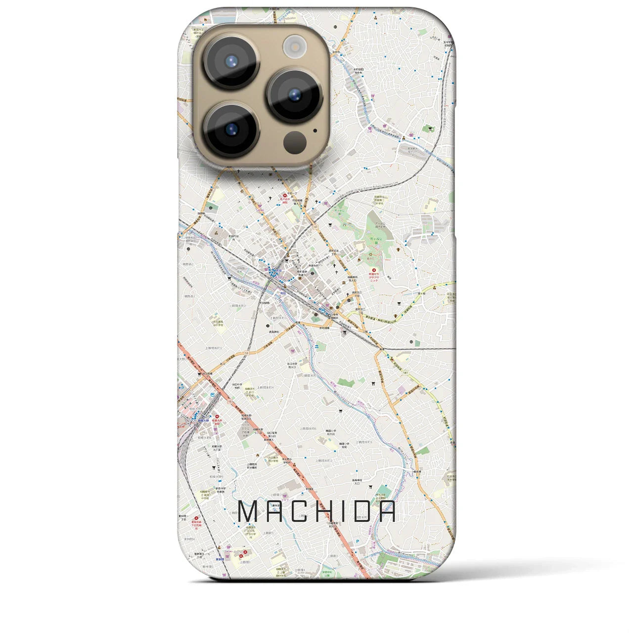 【町田(東京都)】地図柄iPhoneケース(バックカバータイプ)
