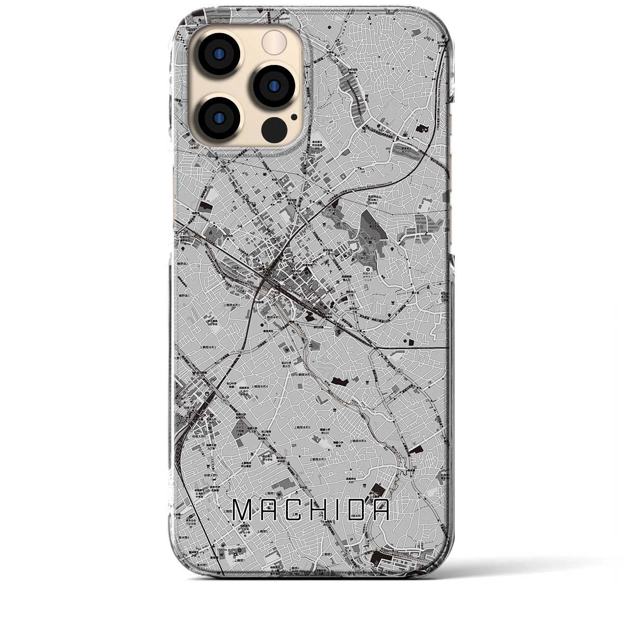 【町田(東京都)】地図柄iPhoneケース(クリアタイプ)