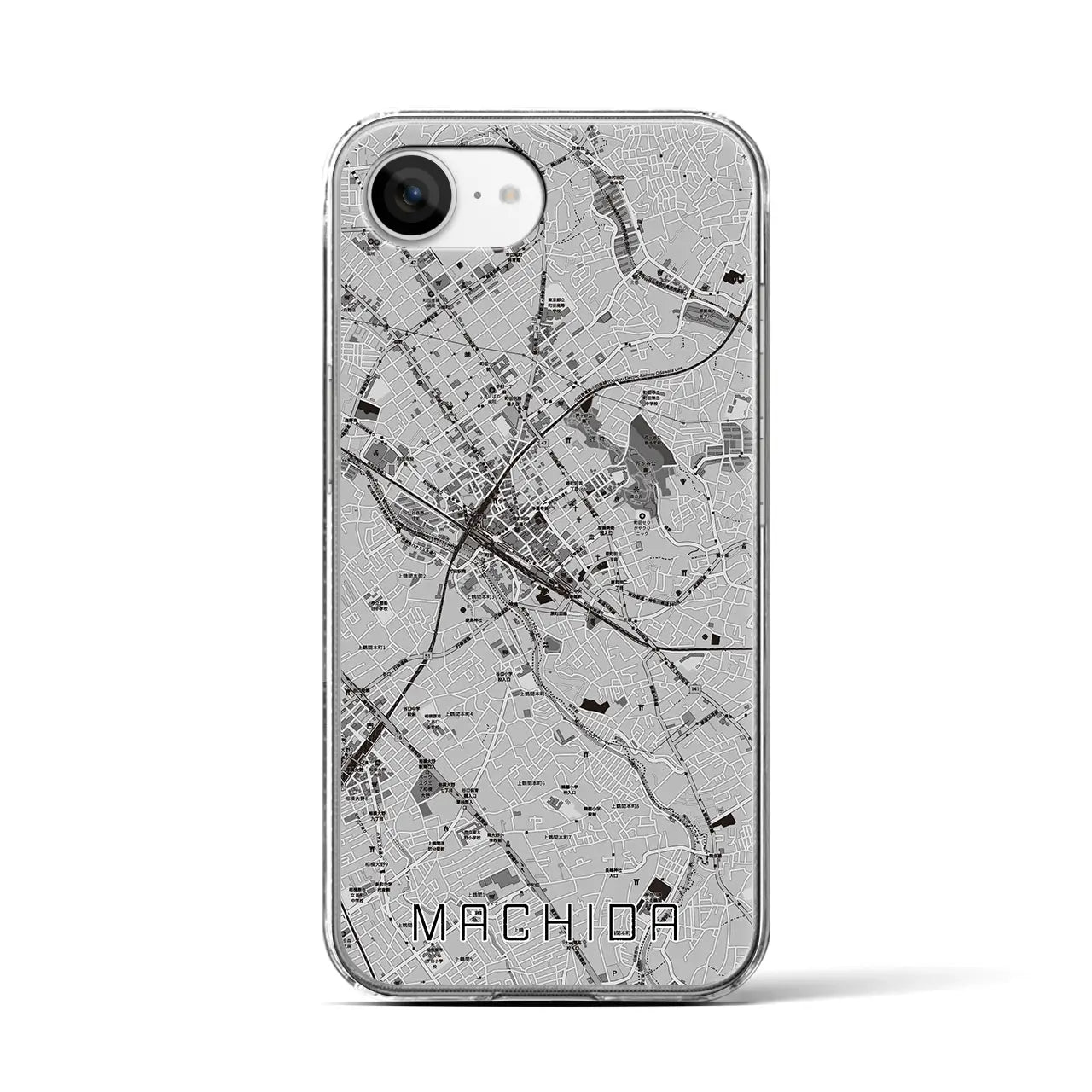 【町田(東京都)】地図柄iPhoneケース(クリアタイプ)