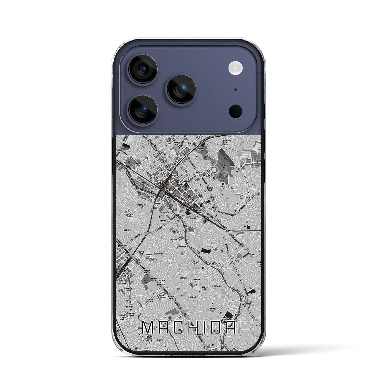 【町田(東京都)】地図柄iPhoneケース(クリアタイプ)