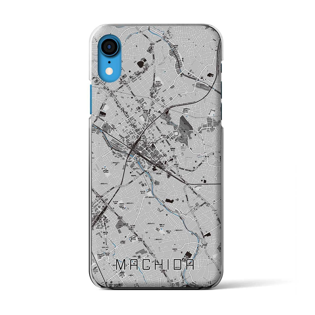 【町田(東京都)】地図柄iPhoneケース(クリアタイプ)