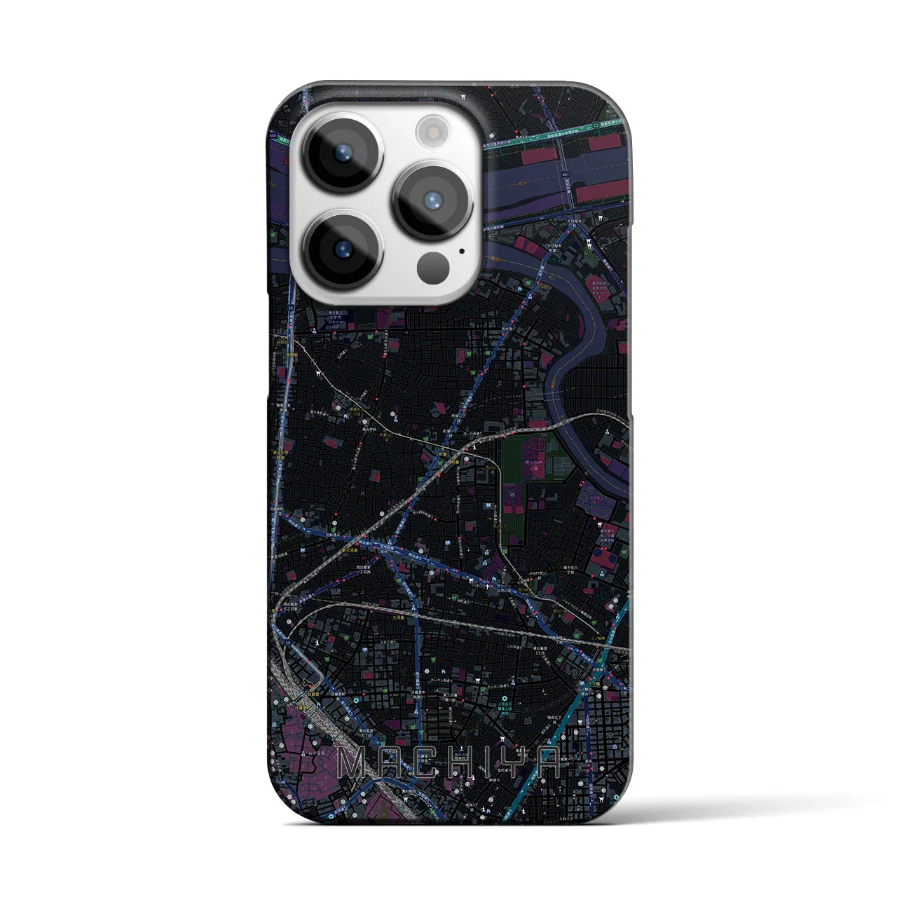 【町屋(東京都)】地図柄iPhoneケース(バックカバータイプ)
