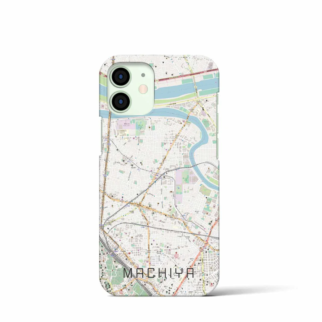 【町屋(東京都)】地図柄iPhoneケース(バックカバータイプ)