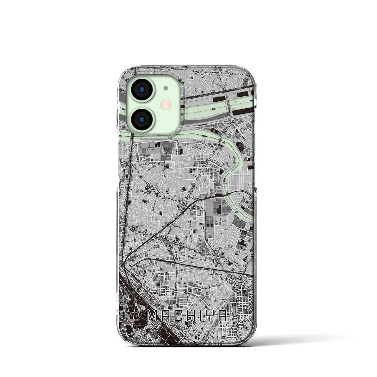 【町屋(東京都)】地図柄iPhoneケース(クリアタイプ)