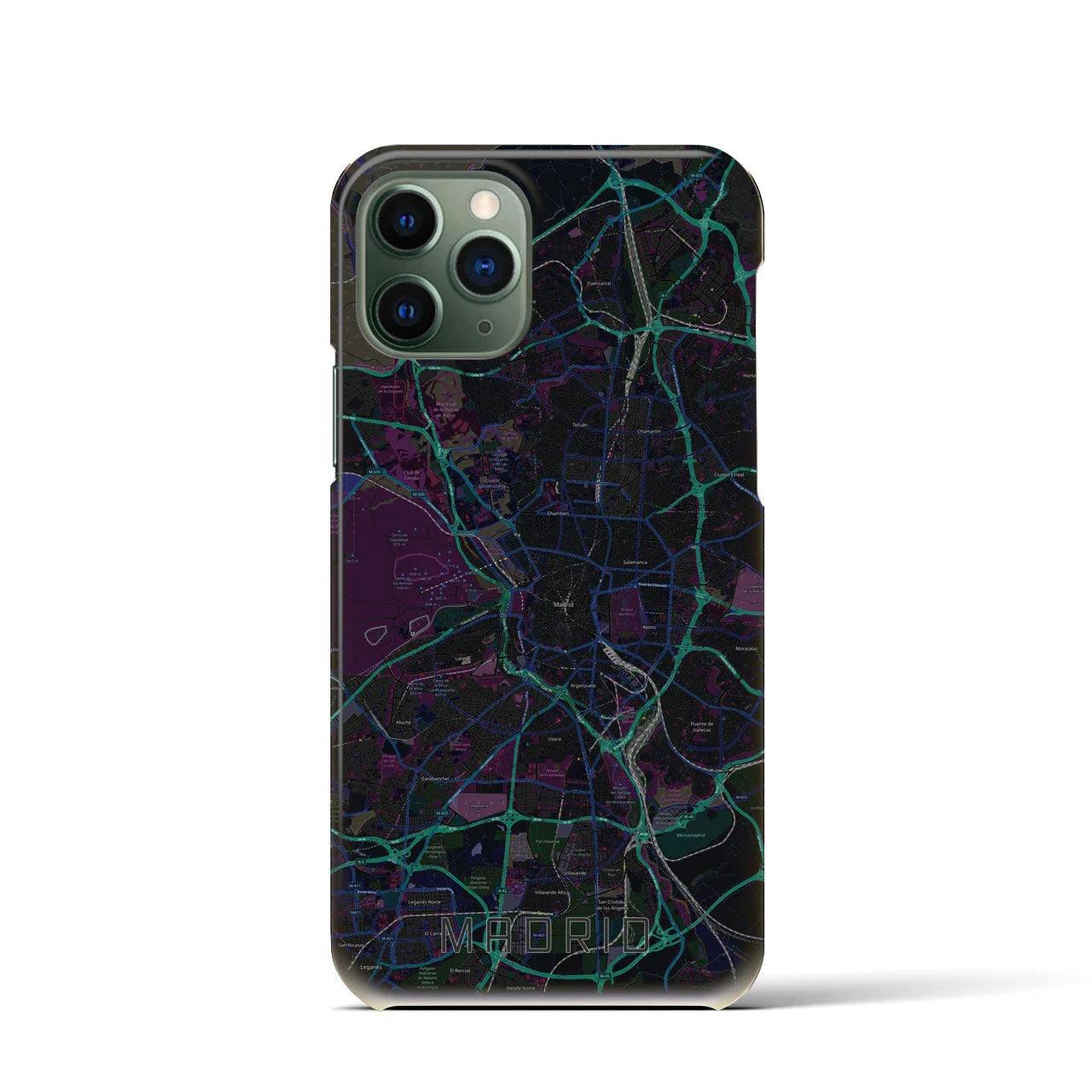 【マドリード(スペイン)】地図柄iPhoneケース(バックカバータイプ)