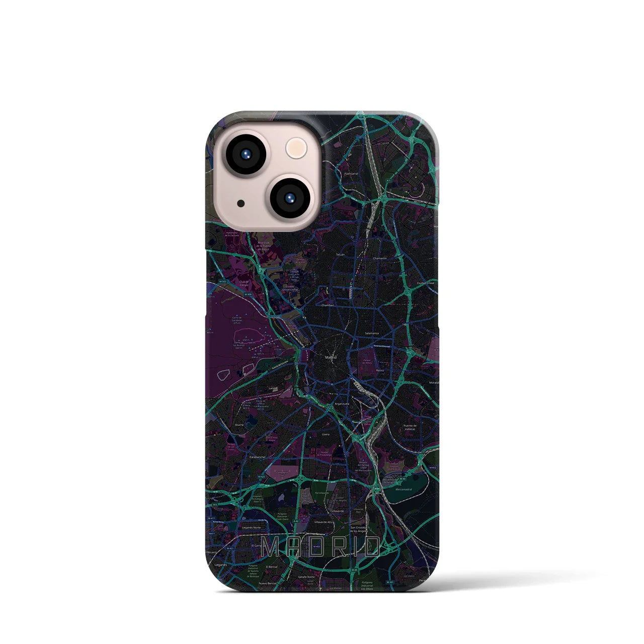 【マドリード(スペイン)】地図柄iPhoneケース(バックカバータイプ)