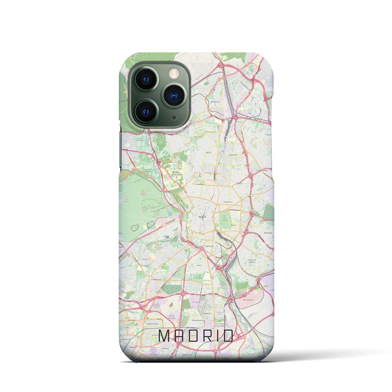 【マドリード(スペイン)】地図柄iPhoneケース(バックカバータイプ)