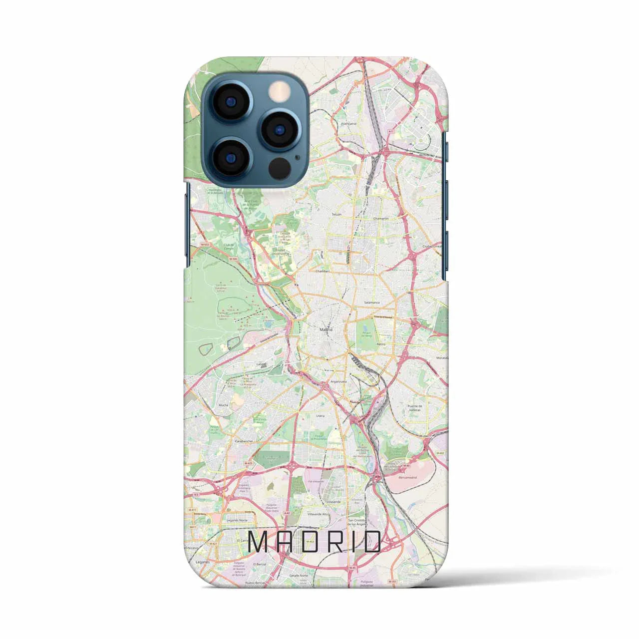 【マドリード(スペイン)】地図柄iPhoneケース(バックカバータイプ)