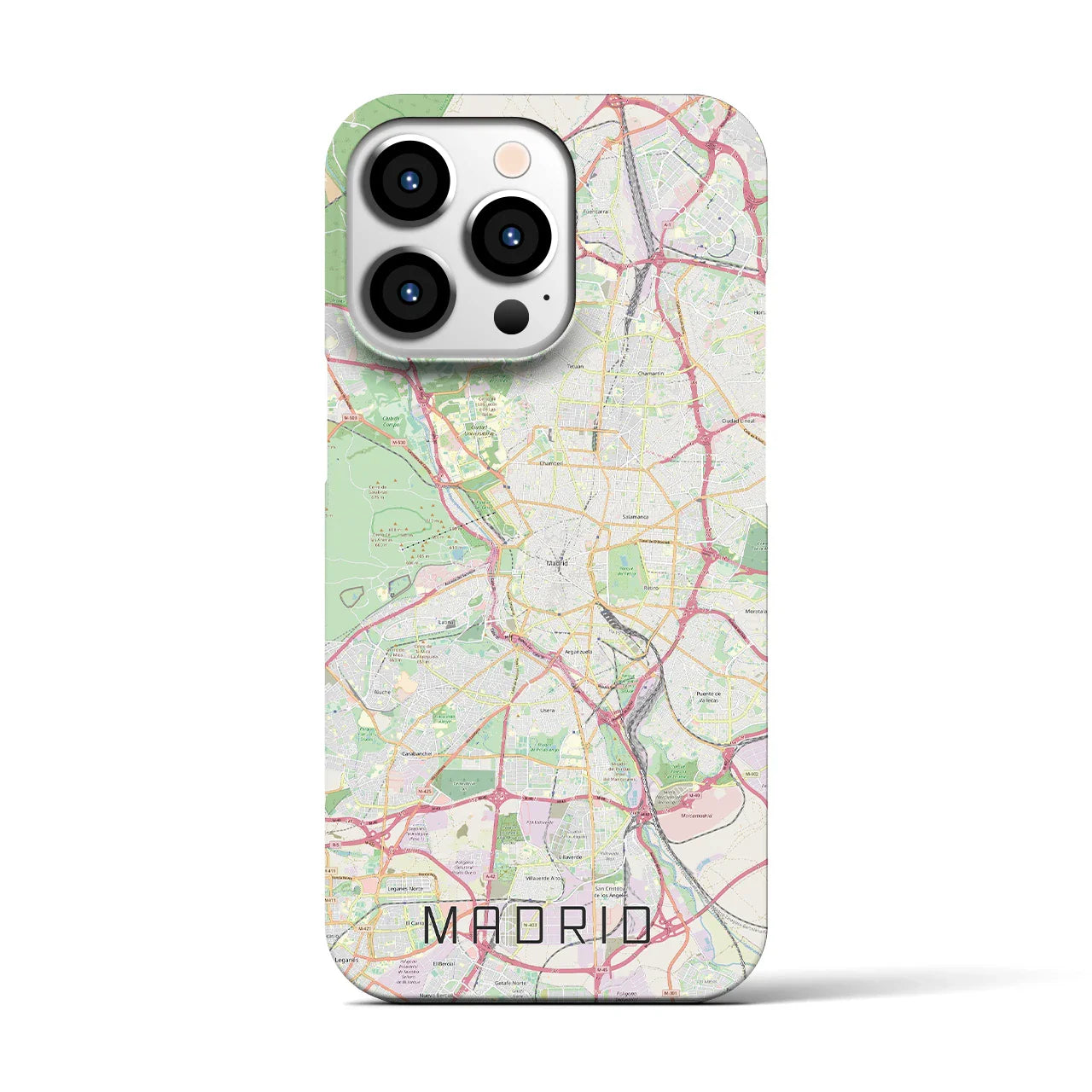 【マドリード(スペイン)】地図柄iPhoneケース(バックカバータイプ)