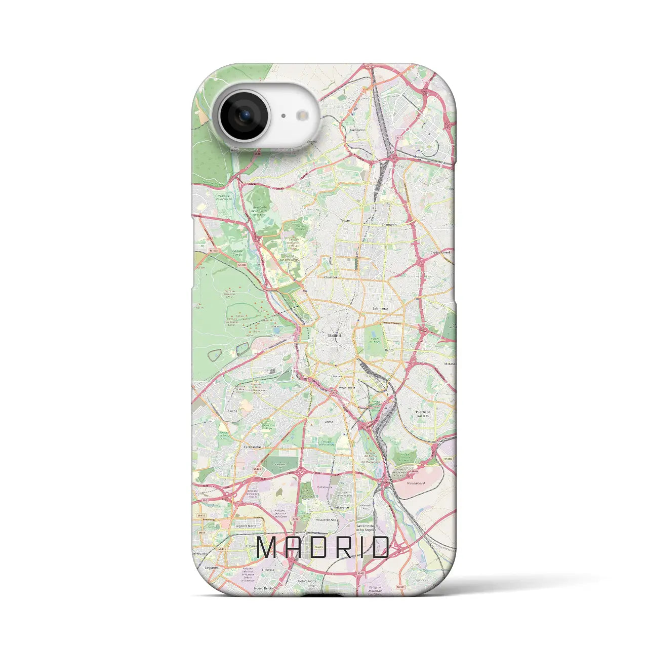 【マドリード(スペイン)】地図柄iPhoneケース(バックカバータイプ)