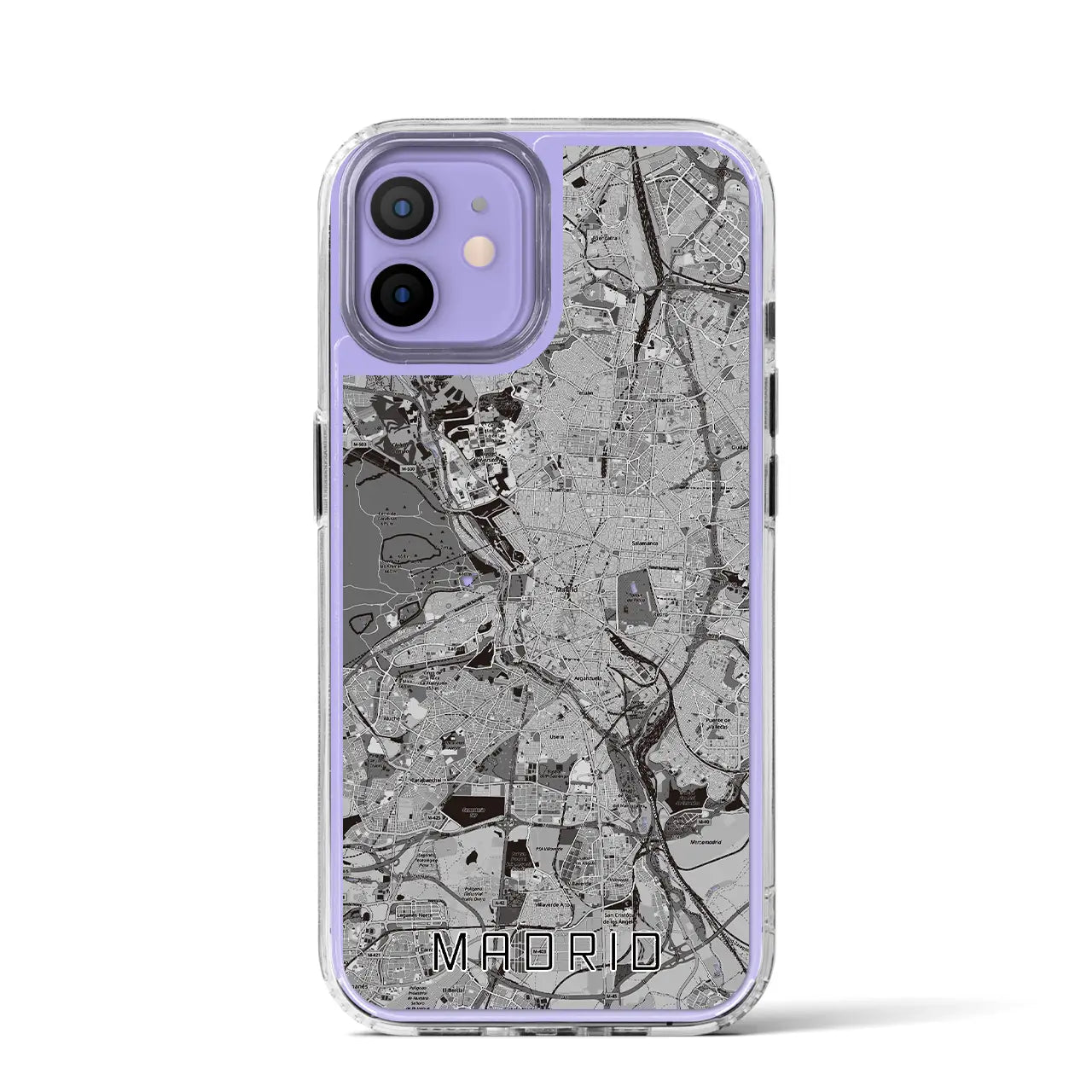 【マドリード(スペイン)】地図柄iPhoneケース(MagSafeタイプ)