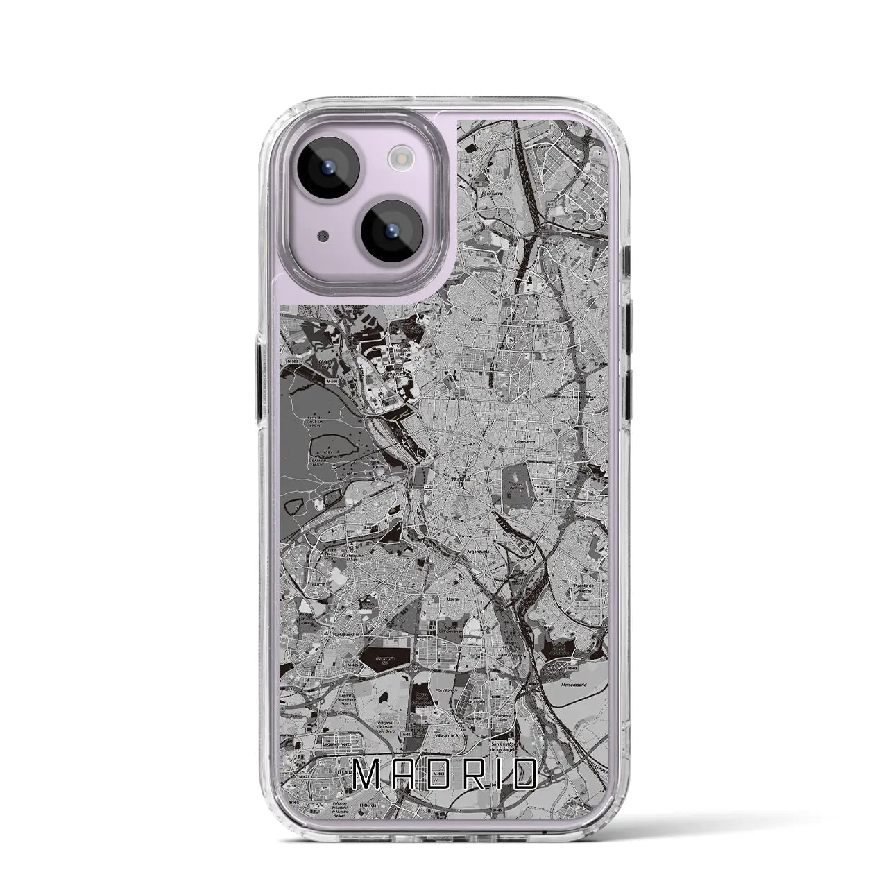 【マドリード(スペイン)】地図柄iPhoneケース(MagSafeタイプ)