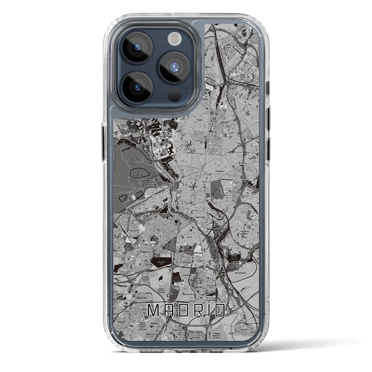 【マドリード(スペイン)】地図柄iPhoneケース(MagSafeタイプ)