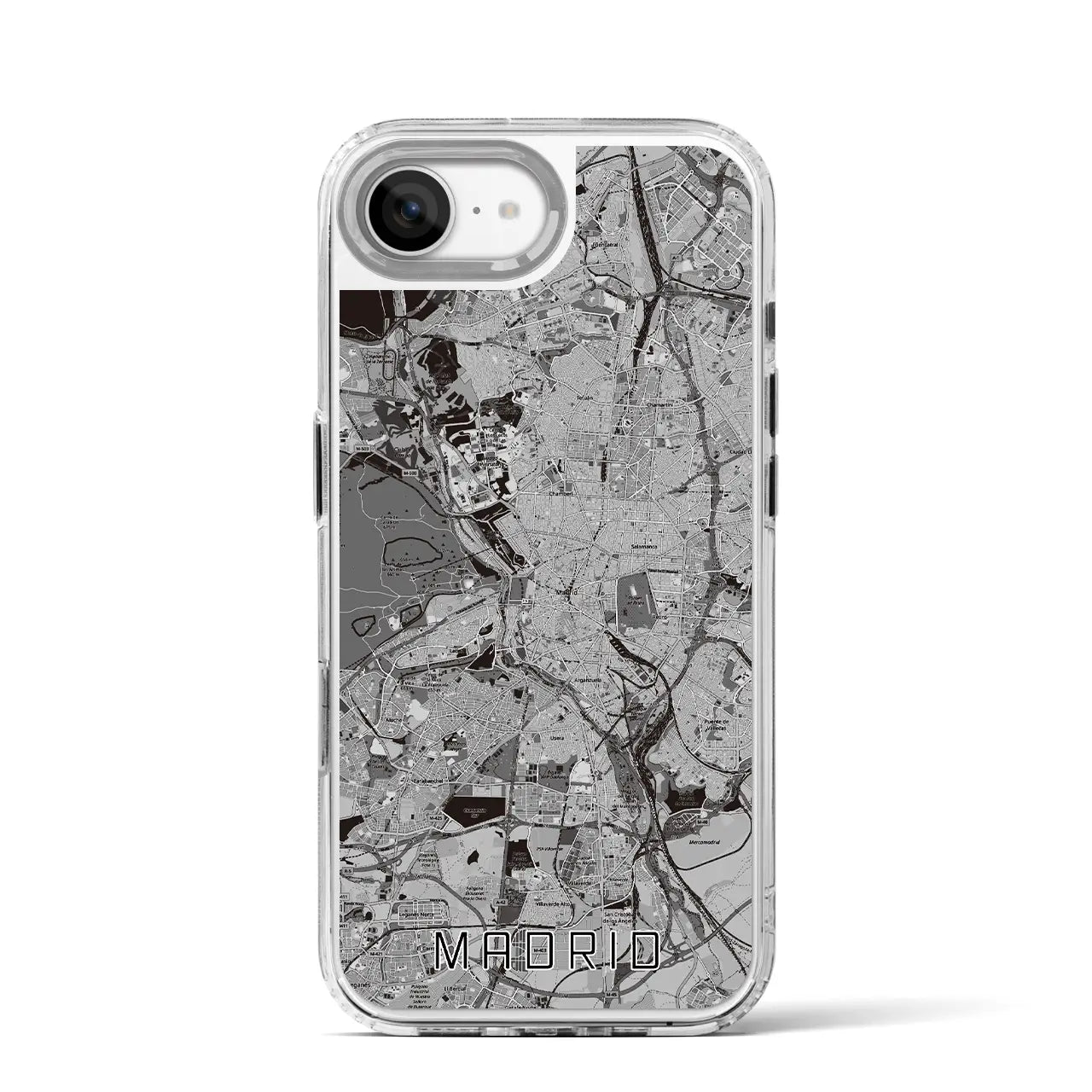 【マドリード(スペイン)】地図柄iPhoneケース(MagSafeタイプ)
