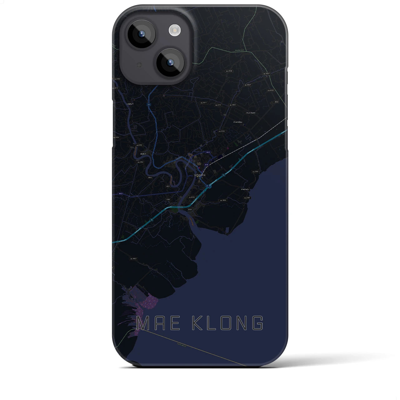 【メークロン(タイ)】地図柄iPhoneケース(バックカバータイプ)