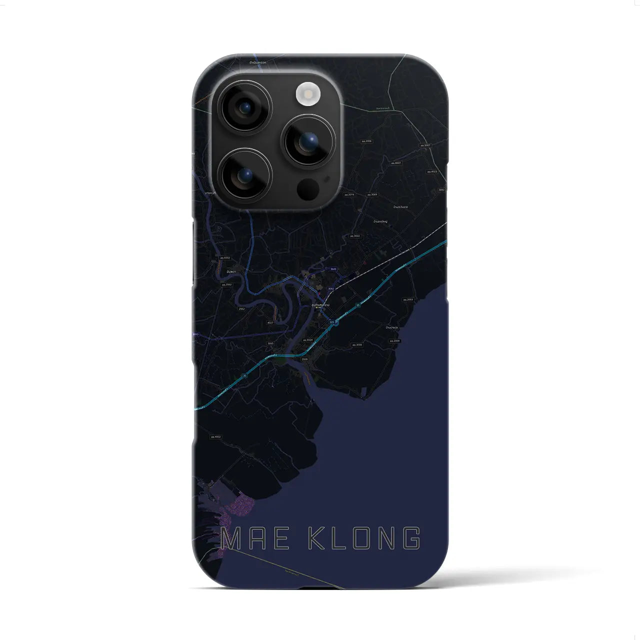 【メークロン(タイ)】地図柄iPhoneケース(バックカバータイプ)