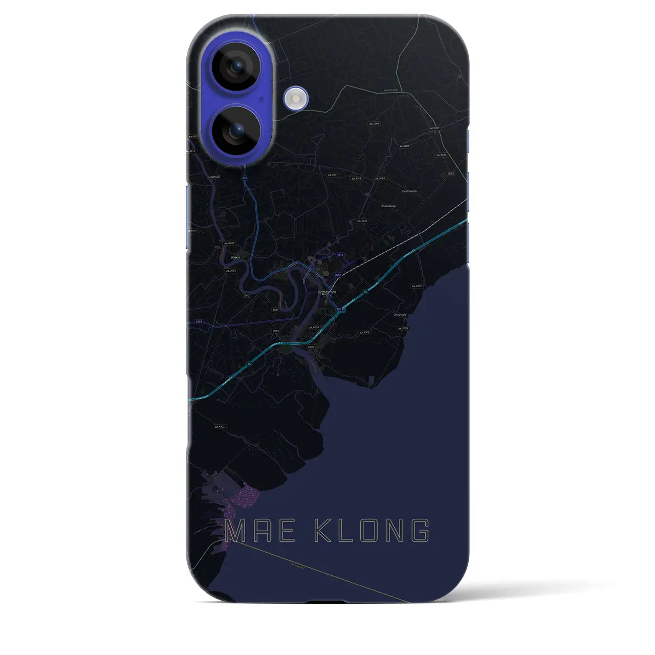 【メークロン(タイ)】地図柄iPhoneケース(バックカバータイプ)