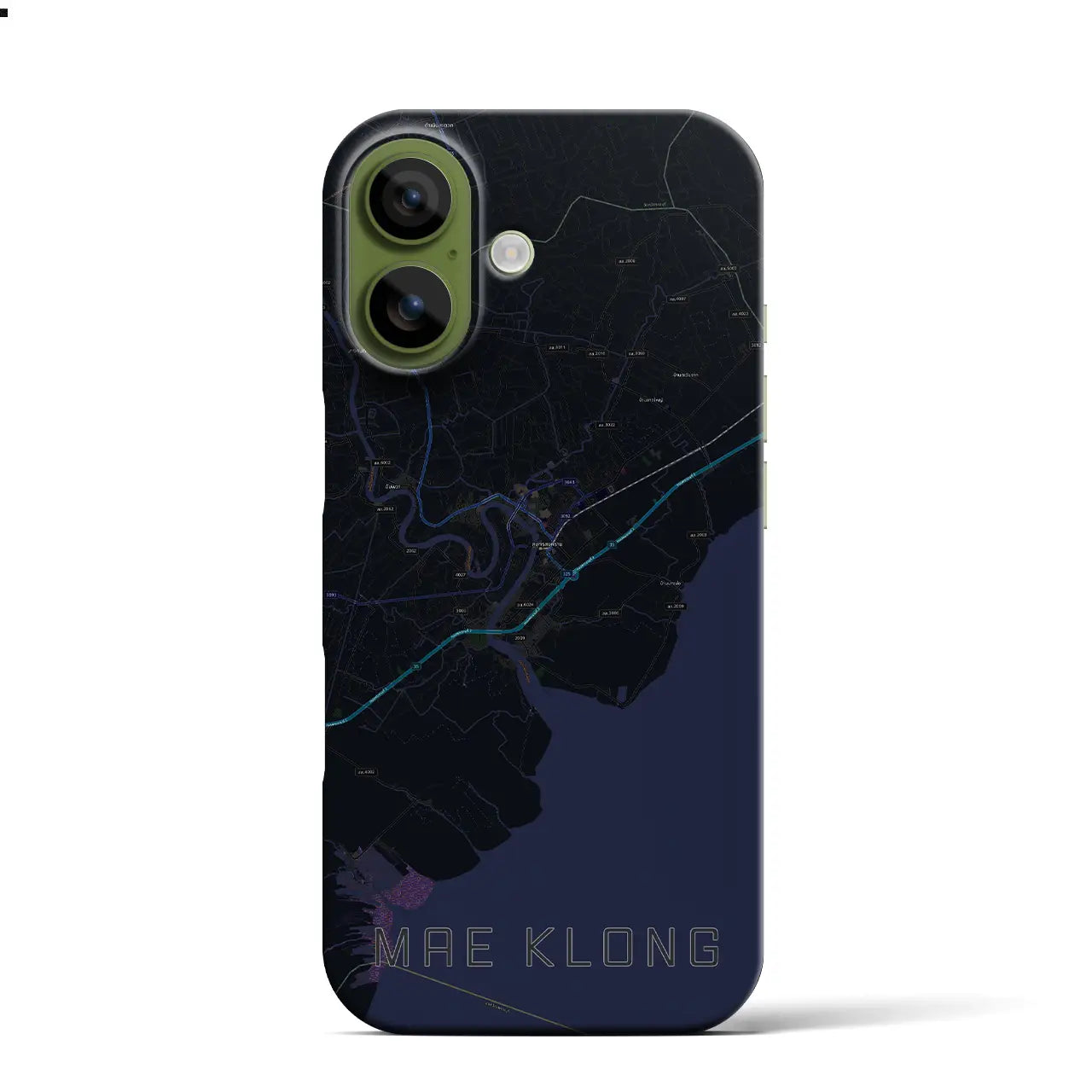 【メークロン(タイ)】地図柄iPhoneケース(バックカバータイプ)