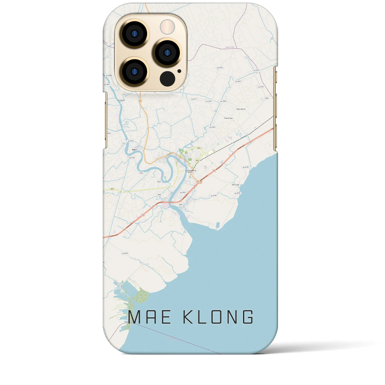 【メークロン(タイ)】地図柄iPhoneケース(バックカバータイプ)