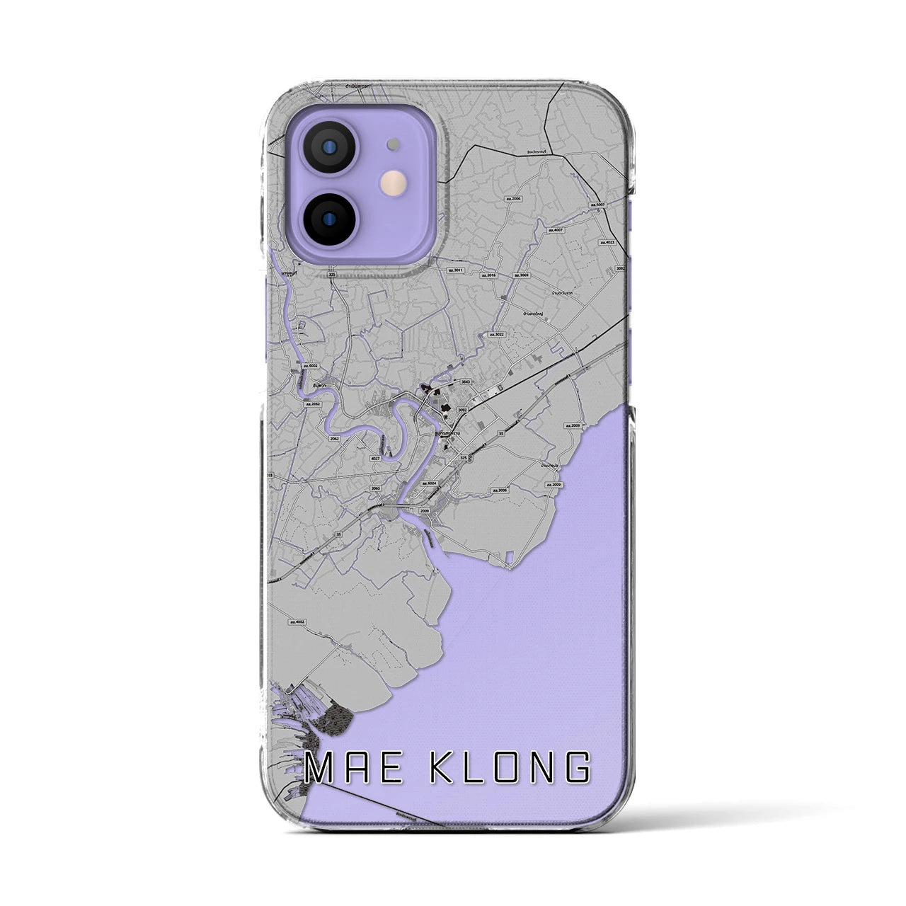 【メークロン(タイ)】地図柄iPhoneケース(クリアタイプ)