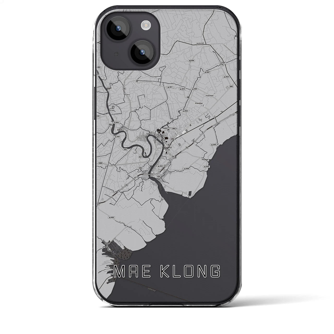 【メークロン(タイ)】地図柄iPhoneケース(クリアタイプ)