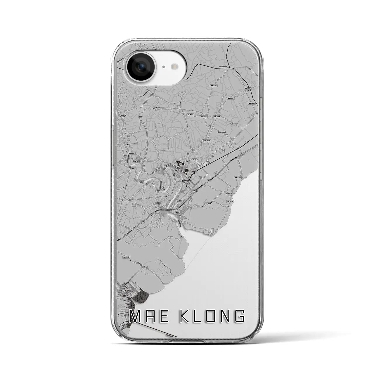 【メークロン(タイ)】地図柄iPhoneケース(クリアタイプ)