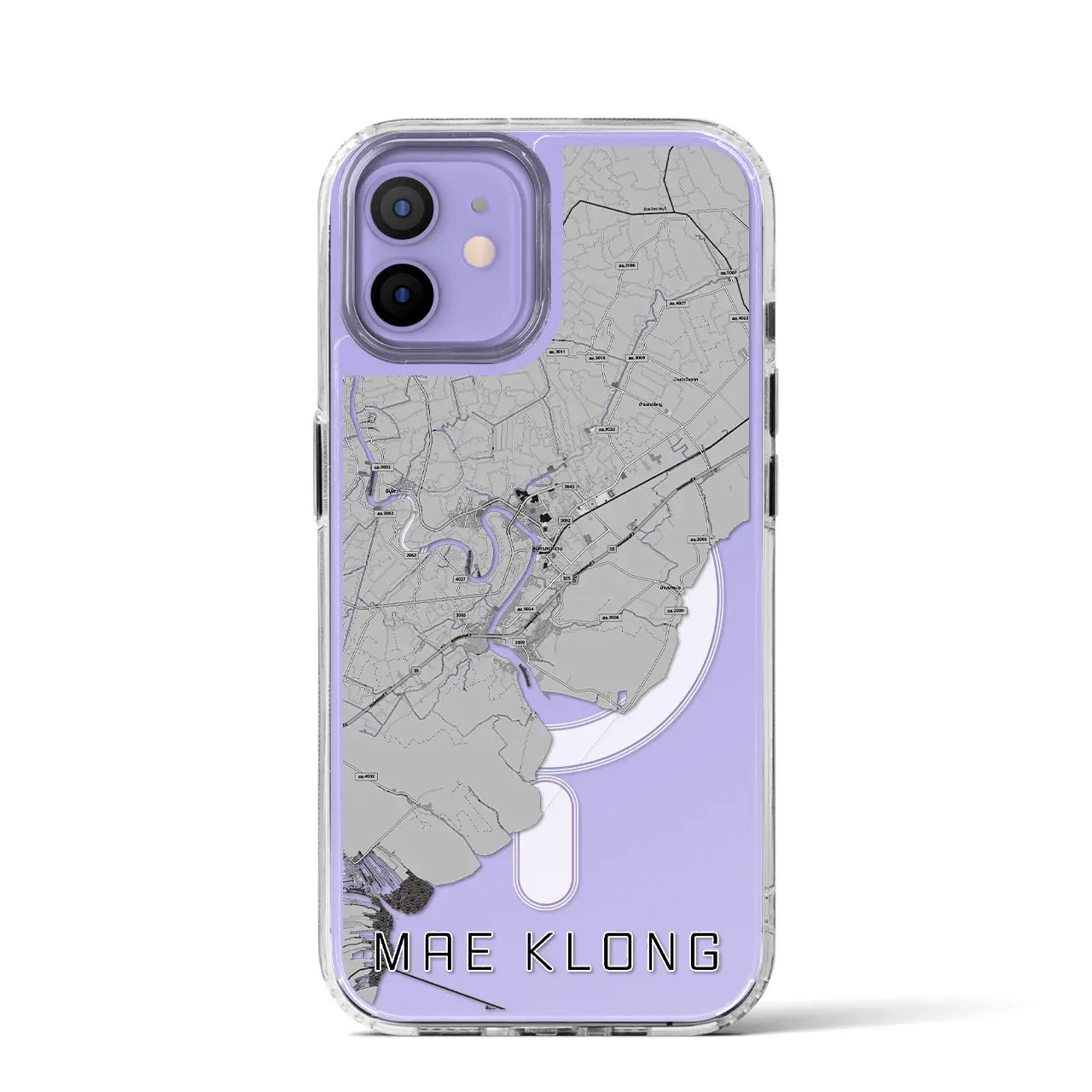 【メークロン(タイ)】地図柄iPhoneケース(MagSafeタイプ)