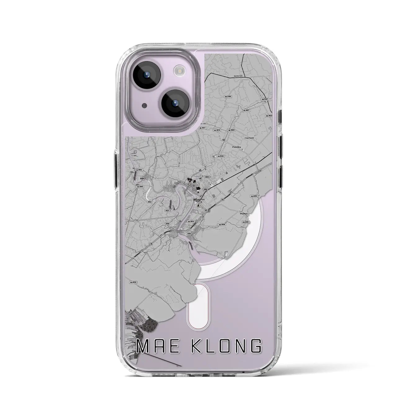 【メークロン(タイ)】地図柄iPhoneケース(MagSafeタイプ)