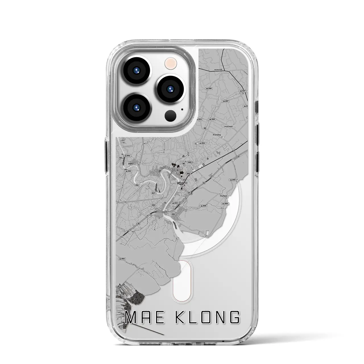 【メークロン(タイ)】地図柄iPhoneケース(MagSafeタイプ)
