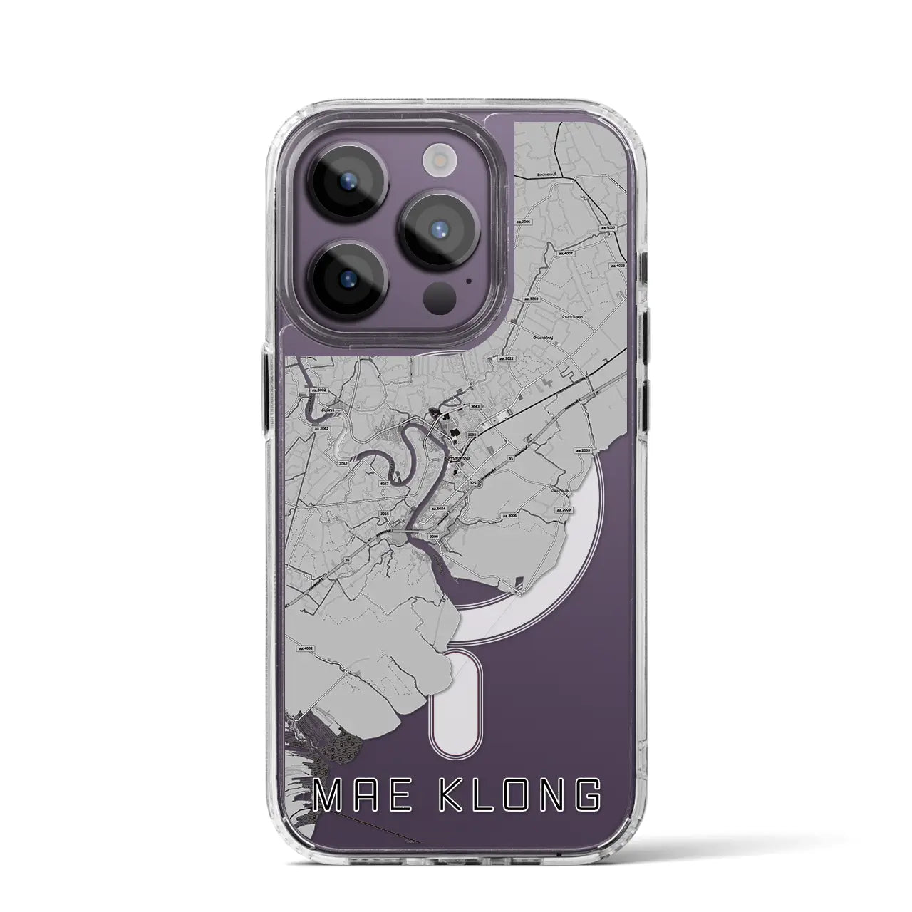 【メークロン(タイ)】地図柄iPhoneケース(MagSafeタイプ)