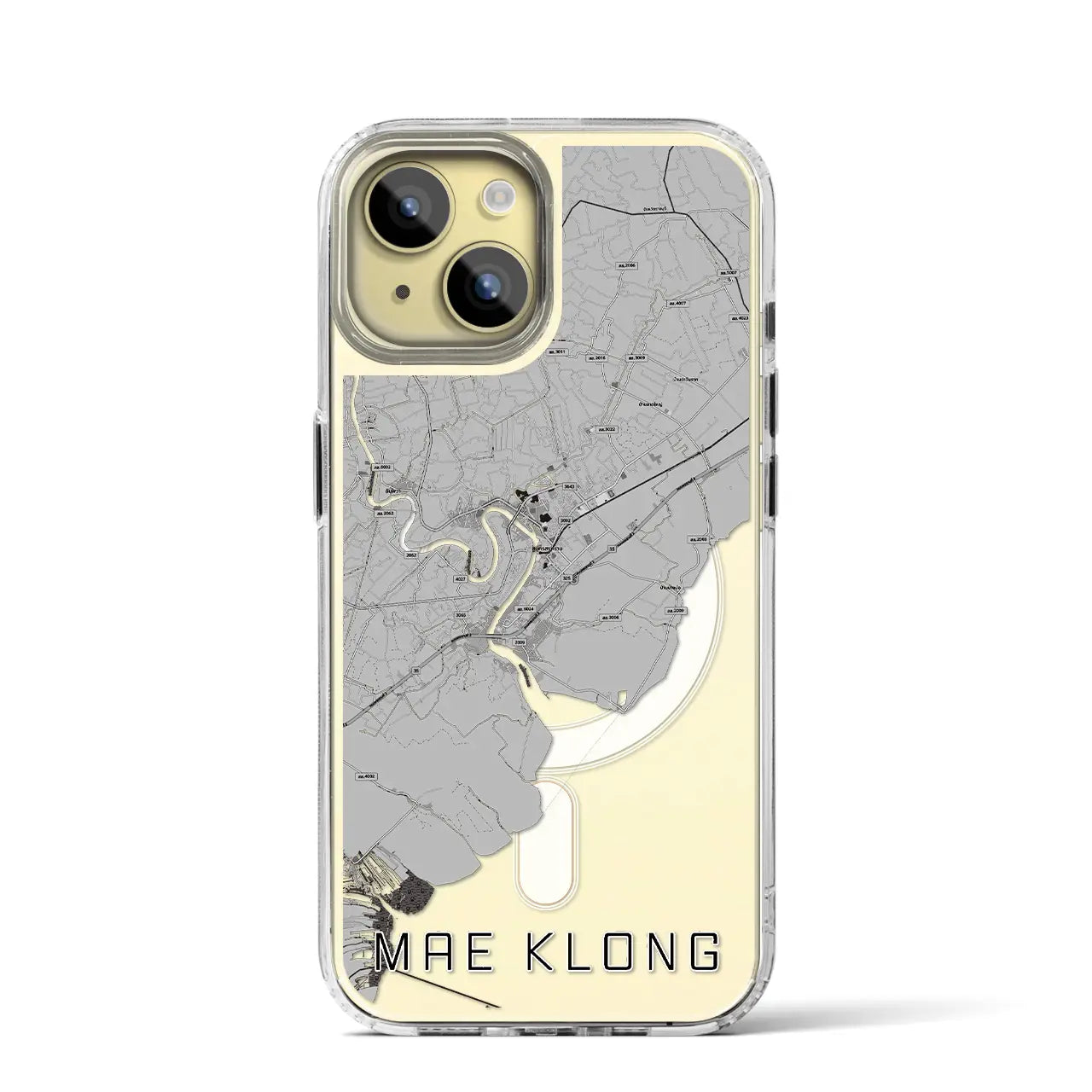 【メークロン(タイ)】地図柄iPhoneケース(MagSafeタイプ)