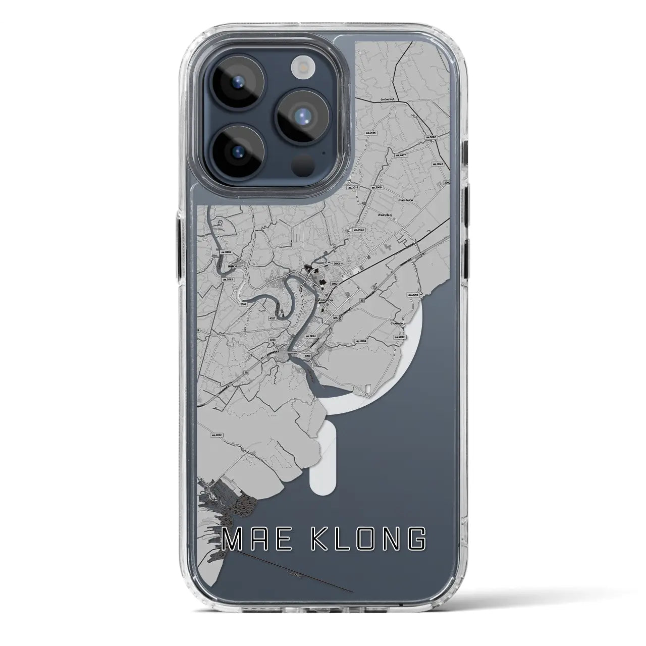 【メークロン(タイ)】地図柄iPhoneケース(MagSafeタイプ)