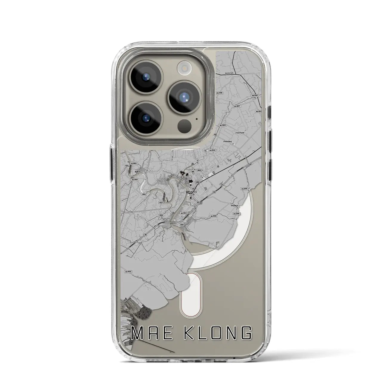 【メークロン(タイ)】地図柄iPhoneケース(MagSafeタイプ)