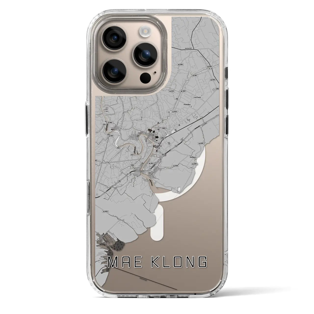 【メークロン(タイ)】地図柄iPhoneケース(MagSafeタイプ)